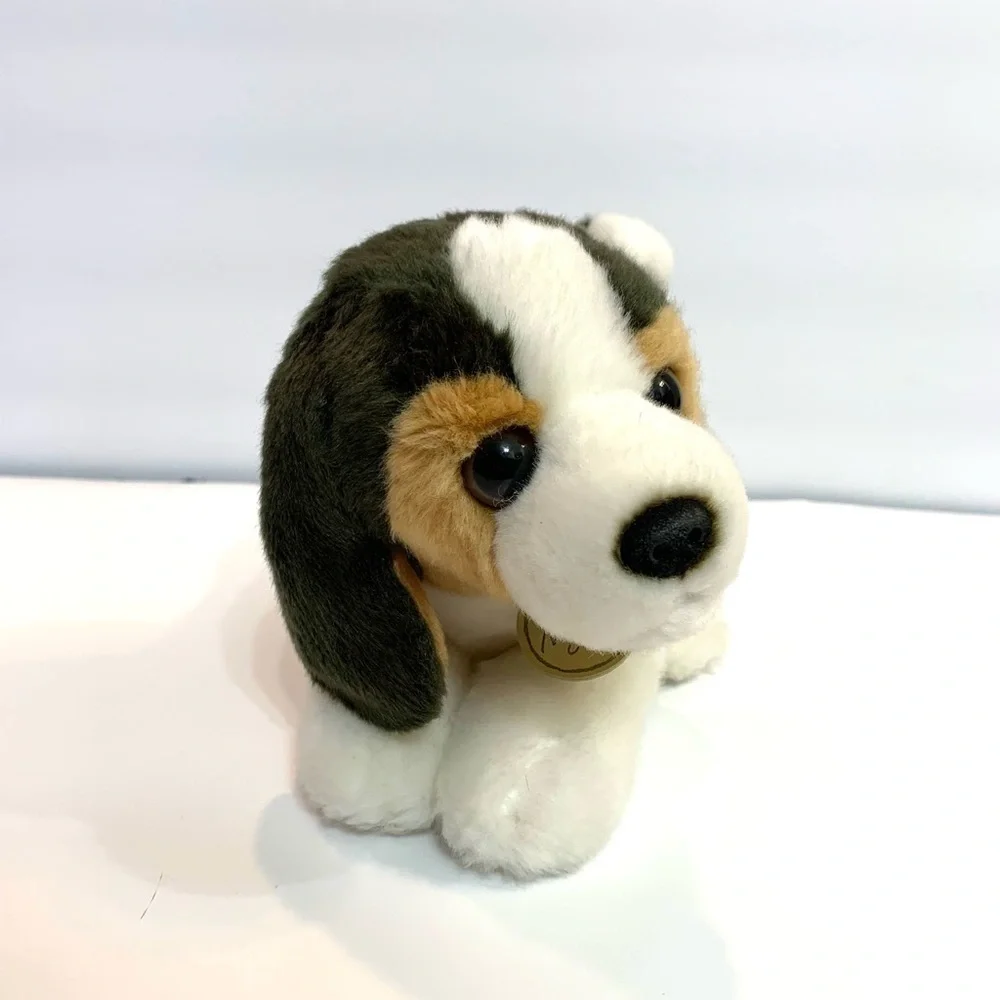 AURORA MIYONI TOTS Beagle Puppy Dog Realistic Plush White Brown Stuffed Animal
